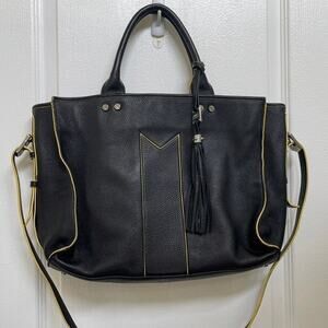 Aimee Kestenberg black and yellow tote purse